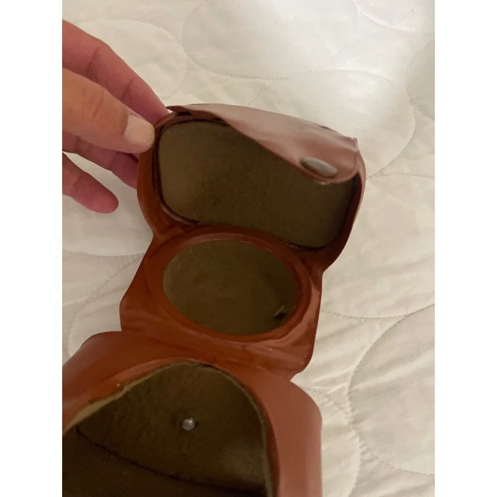 Vintage Agfa Brown Leather Camera Case Made in Germany with Strap Ever-Ready